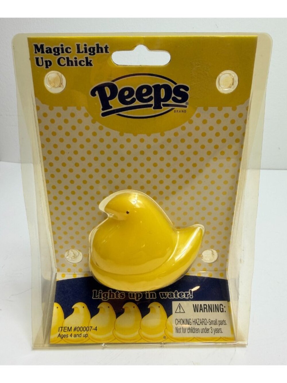 Vintage Rare Peeps Magic Light Up Chick Bath Toy 2007 Just Born Mfg NIP